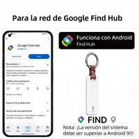 Findax funciona con la red Find Hub de Google, con la app y el tracker